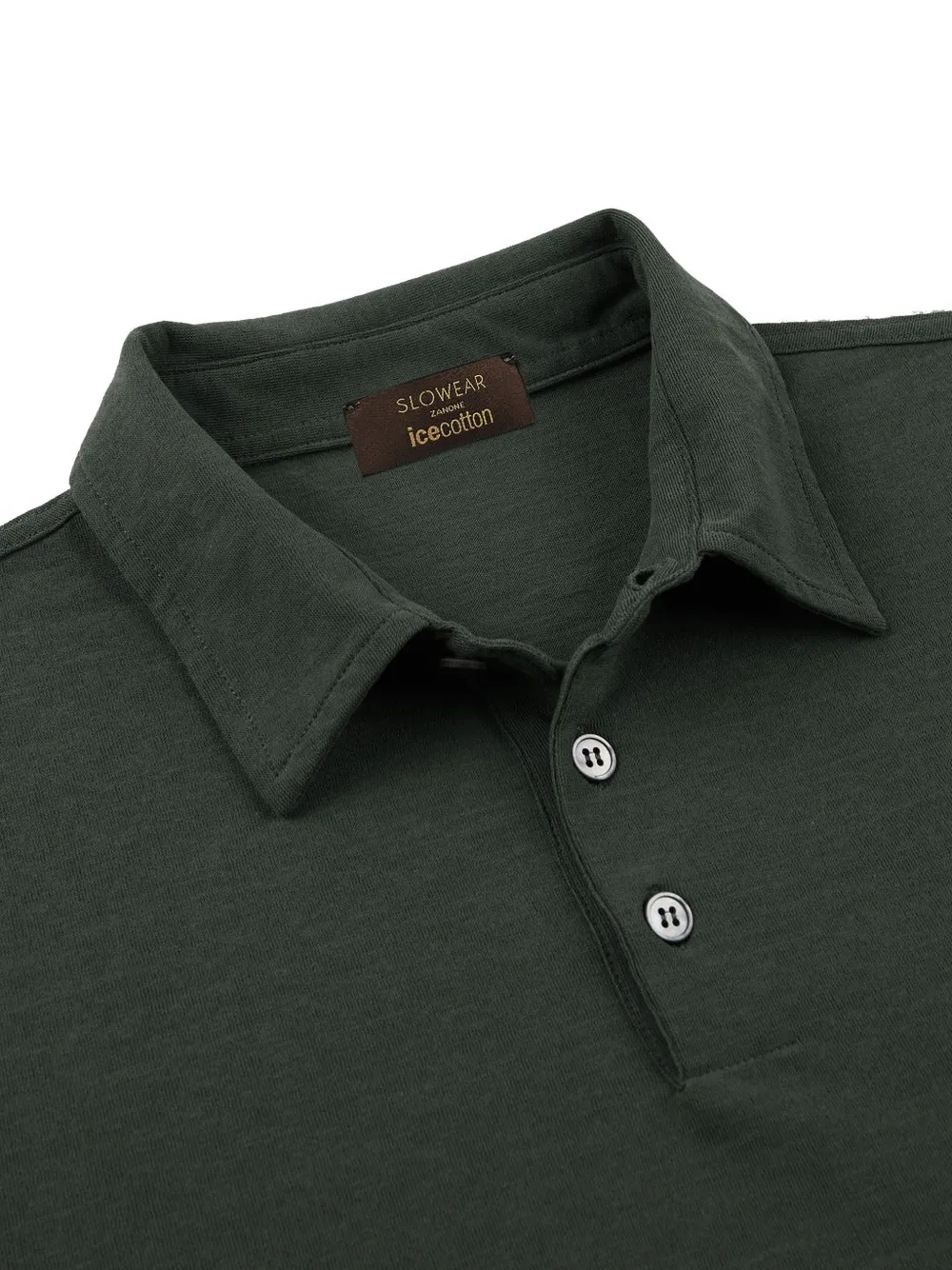 Zanone Getailleerd poloshirt Groen
