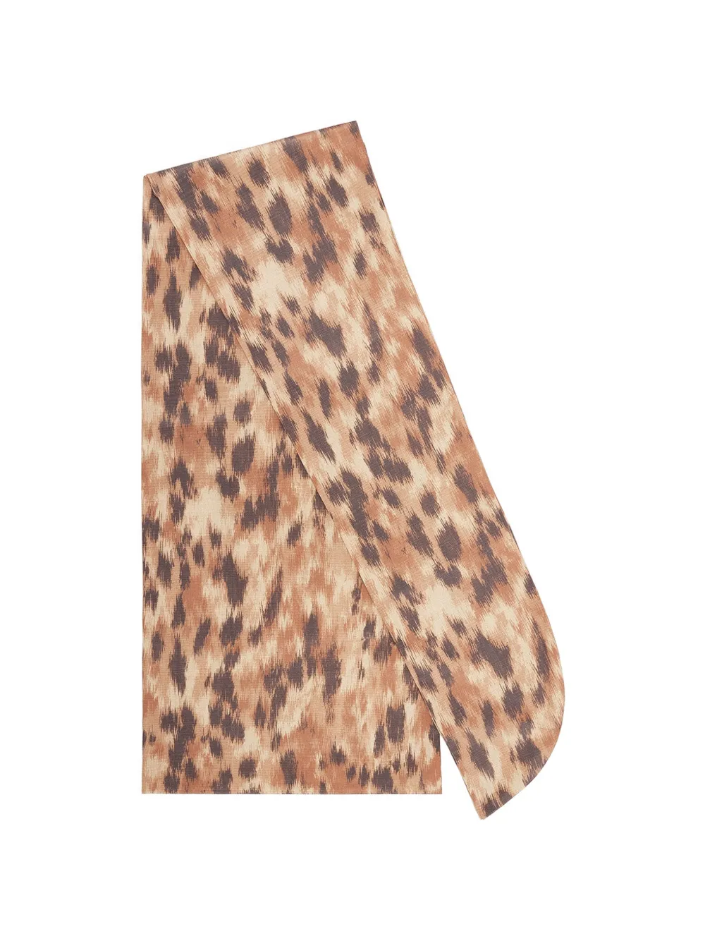 GANNI animal-print scarf - Toni neutri