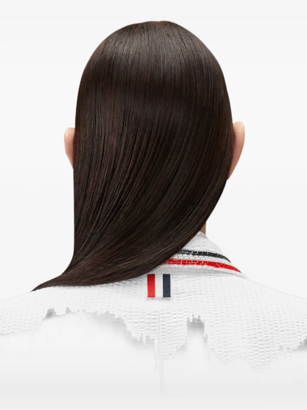 Thom Browne Cropped seersucker jack Wit