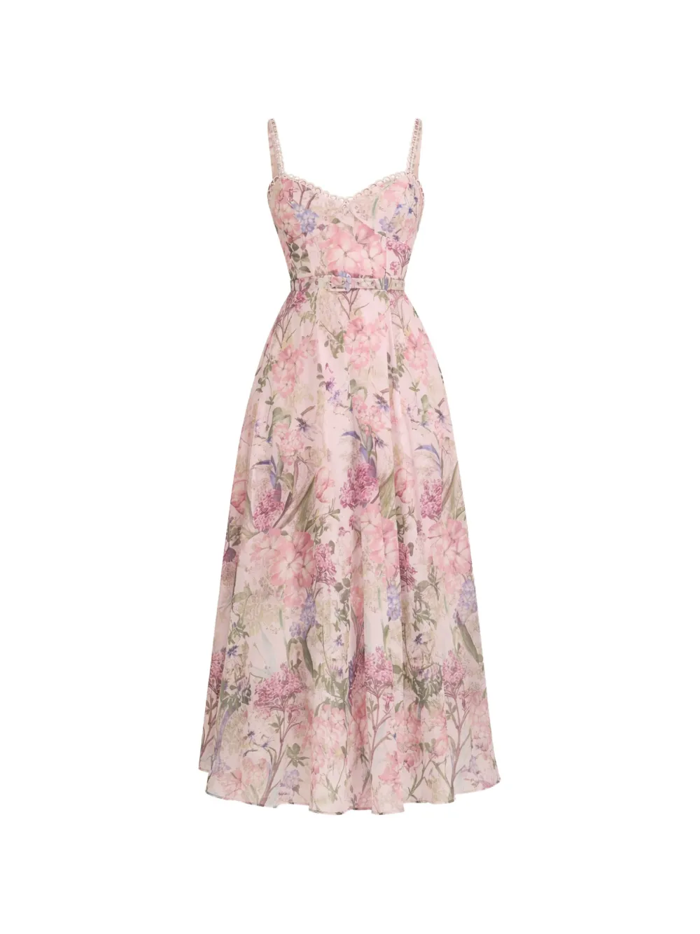 Charo Ruiz Ibiza Iraso floral-lace midi dress - Rosa
