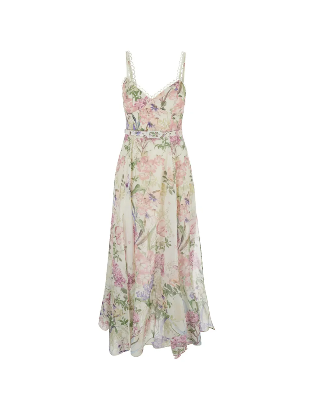 Charo Ruiz Ibiza Iraso floral-lace midi dress - Pink