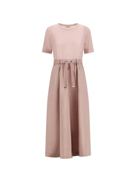 Herno drawstring-waist midi dress