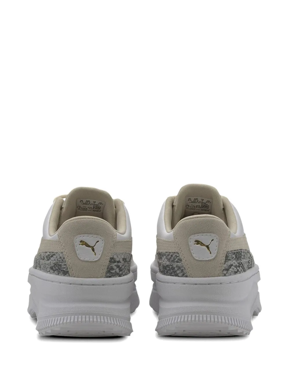 PUMA Deva sneakers met reptiel-effect Beige