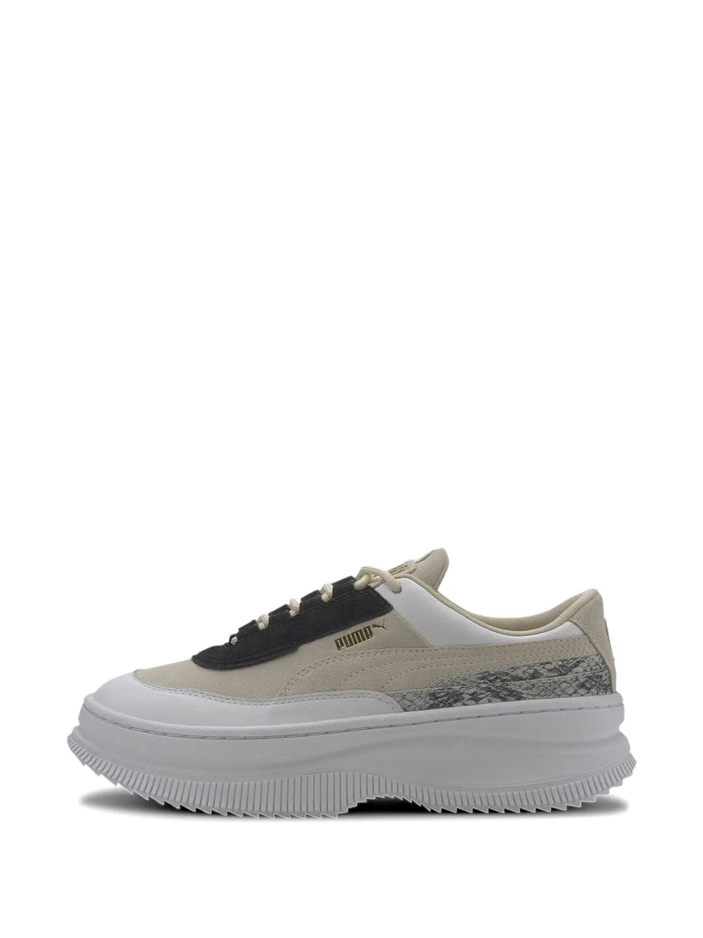 PUMA Deva sneakers met reptiel-effect Beige