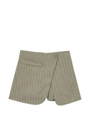 Maje Short Com Pregas e Botões | Neutro | FARFETCH BR
