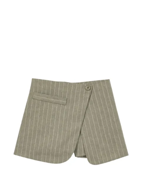 Maje button striped shorts