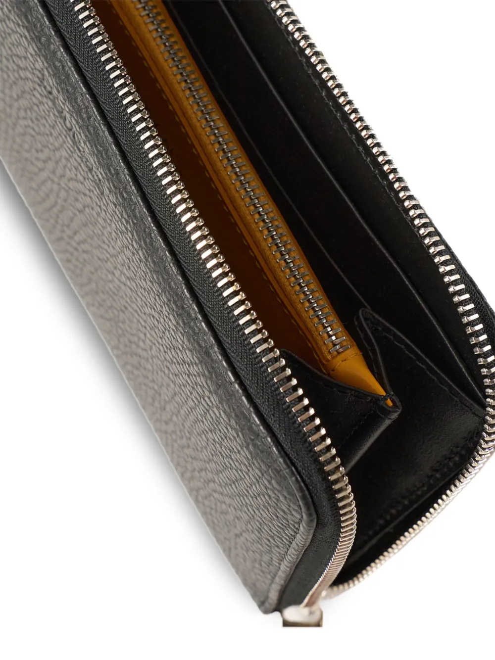  Doucal's Leather Continental Wallet - Black 