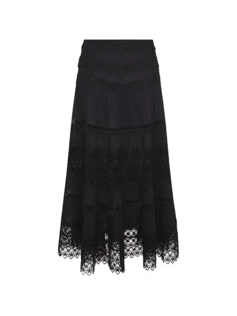 Charo Ruiz Ibiza Serza crochet-design tiered skirt