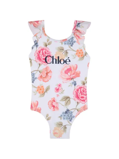 Chloé Kids top con estampado floral