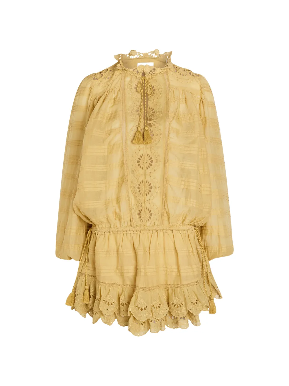 Etoile tassel details mini dress - Giallo