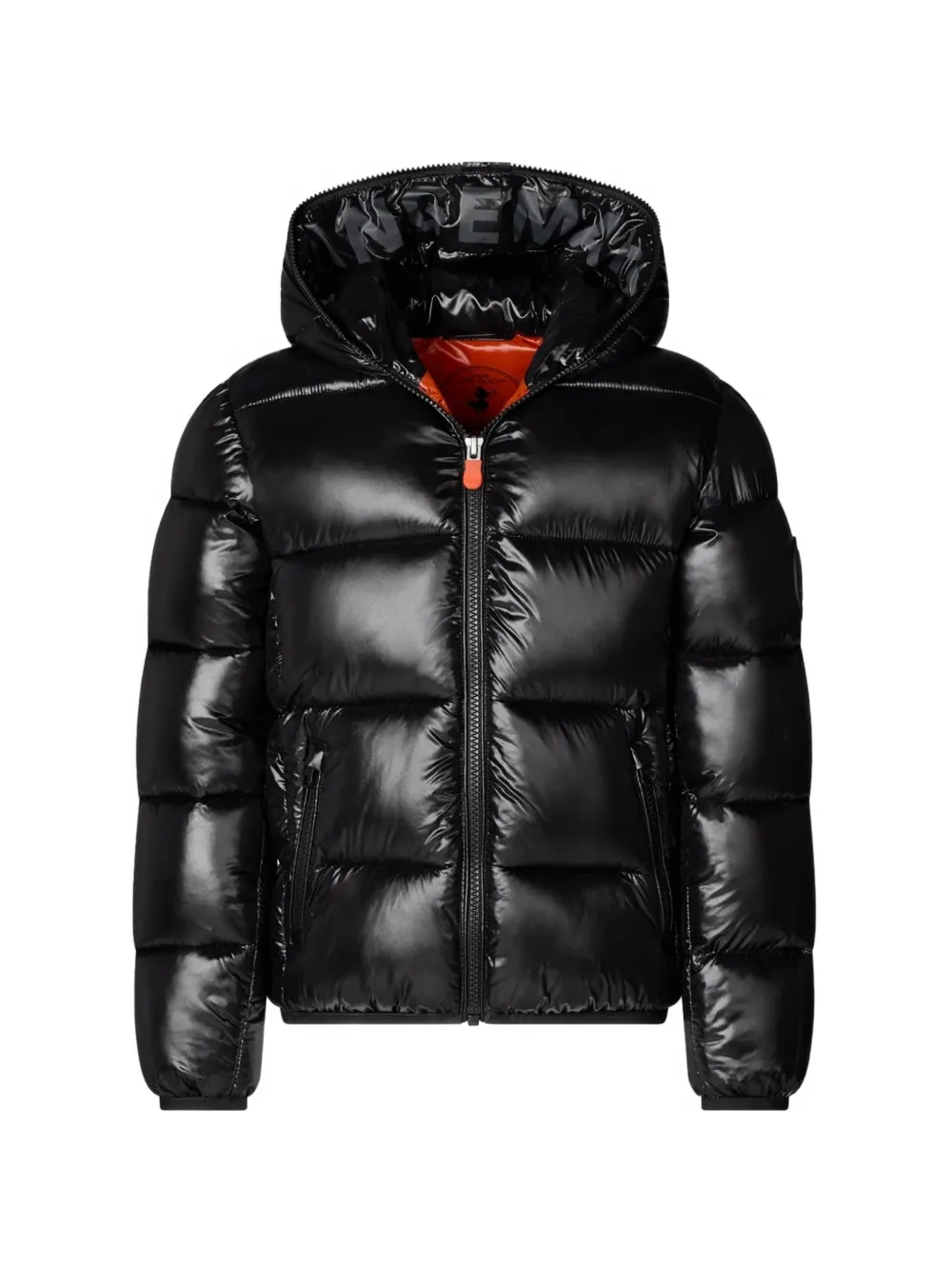 Save The Duck Kids hooded puffer jacket - Nero