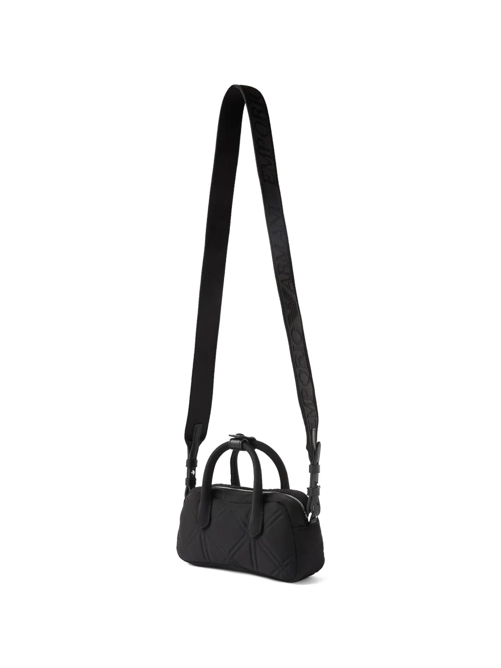 Emporio Armani Shopper met logoplakkaat Zwart
