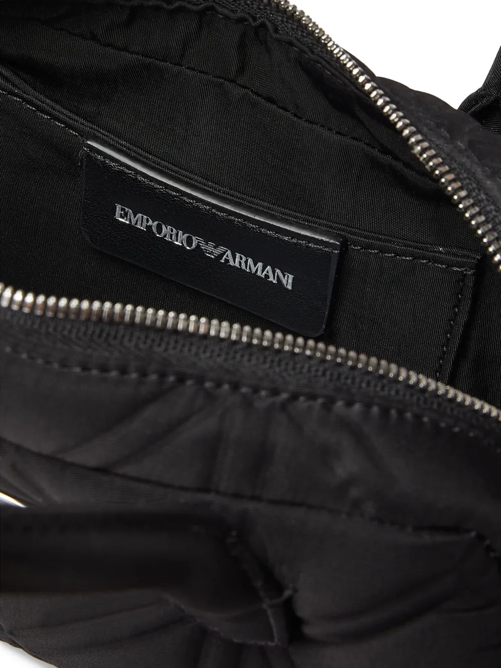 Emporio Armani Shopper met logoplakkaat Zwart