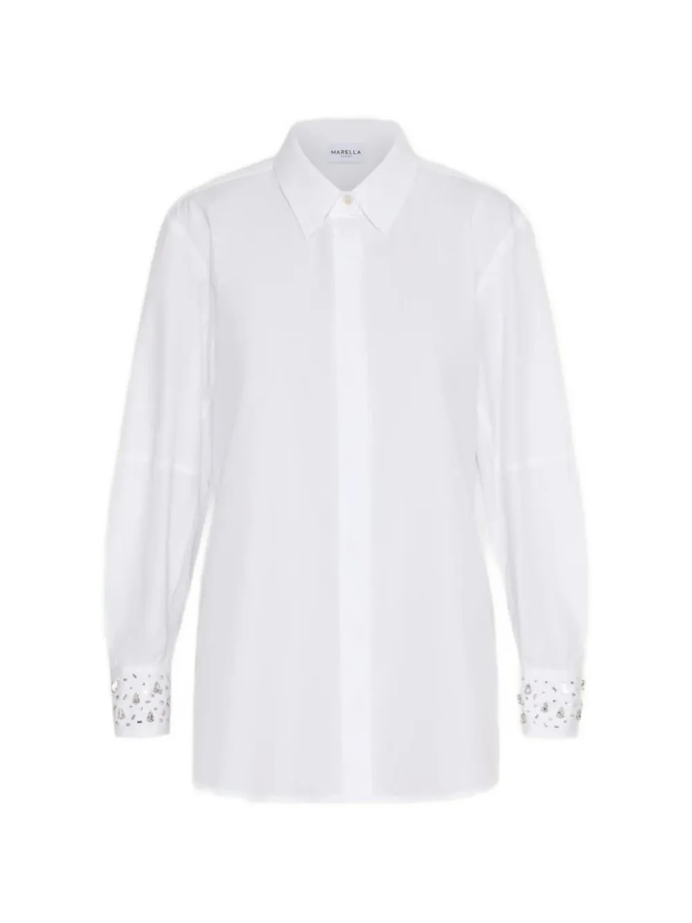 Marella embellished shirt - Bianco
