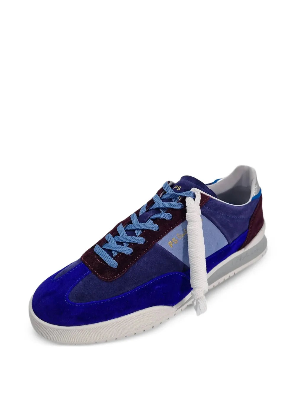 Paul Smith Sneakers met suède vlakken Blauw