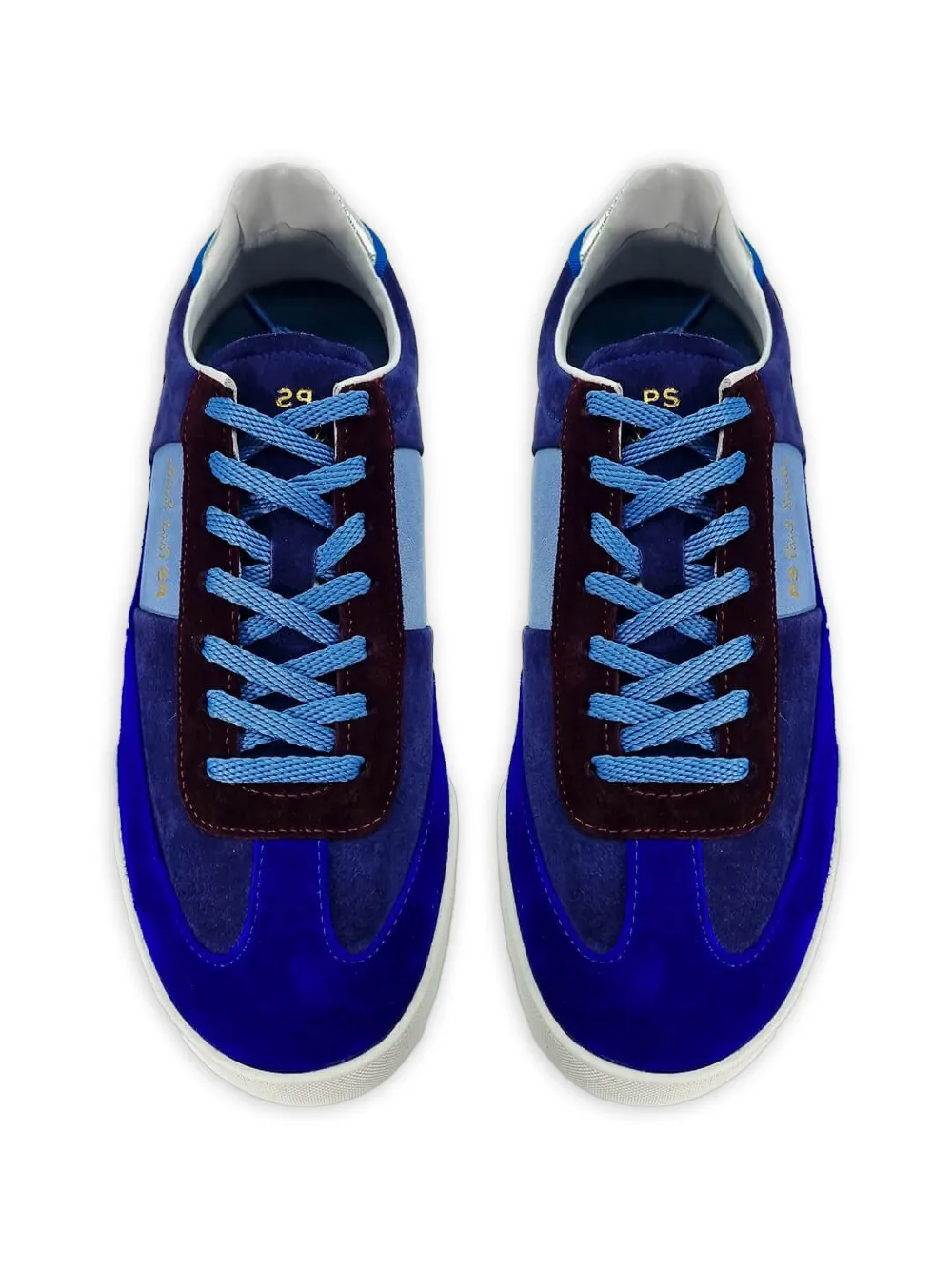 Paul Smith Sneakers met suède vlakken Blauw