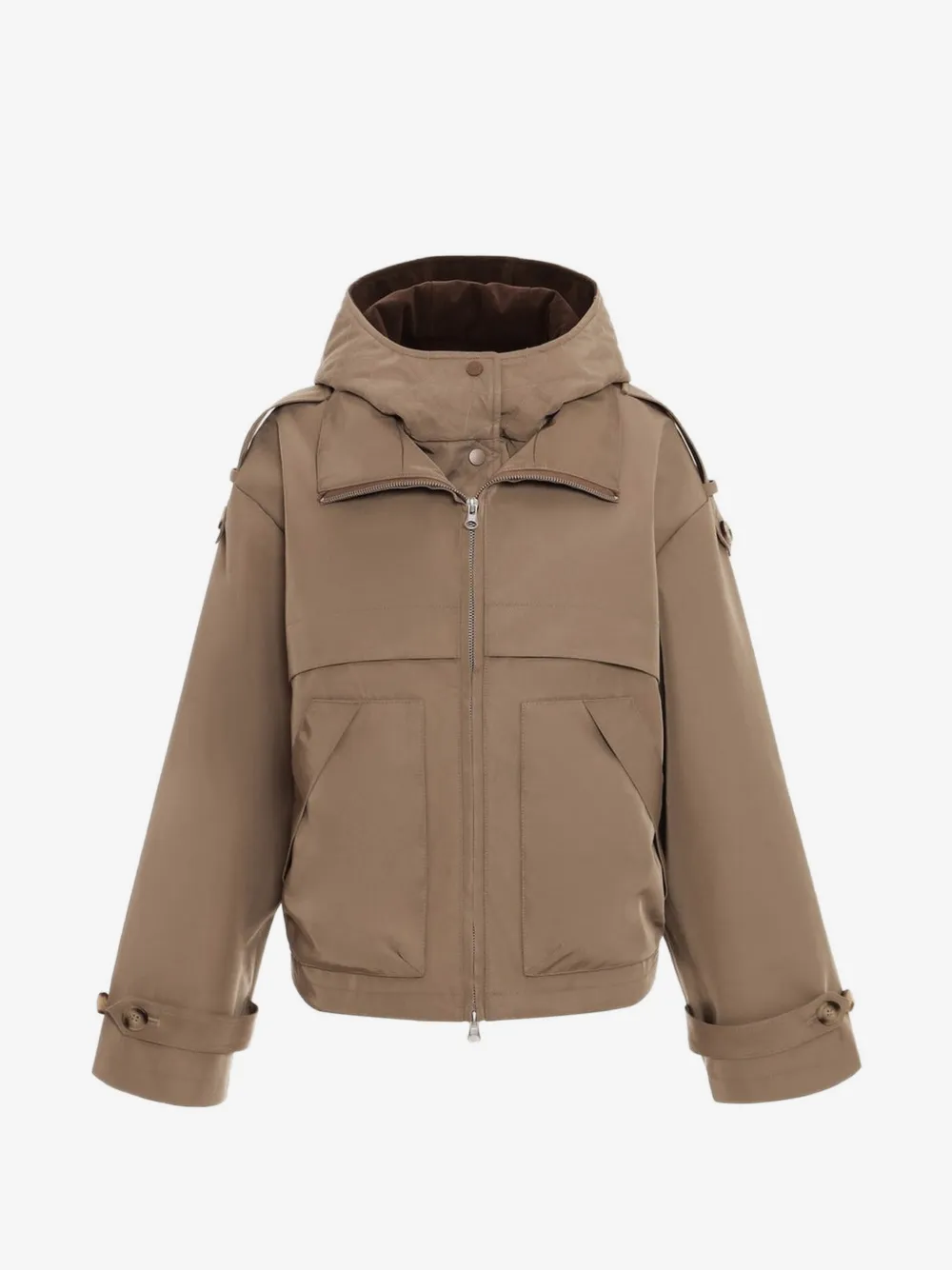 Urbancode hooded zip-up jacket | Neutrals | Image 1