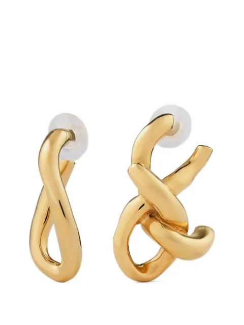 Givenchy chain link asymmetrical earrings