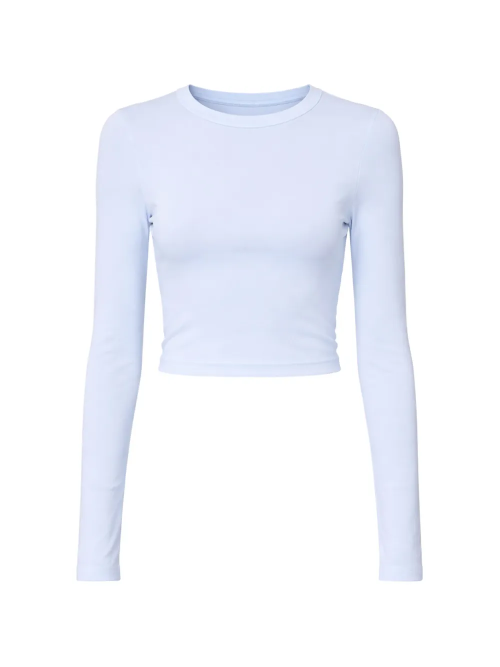 Enza Costa long-sleeve crop top - Blu