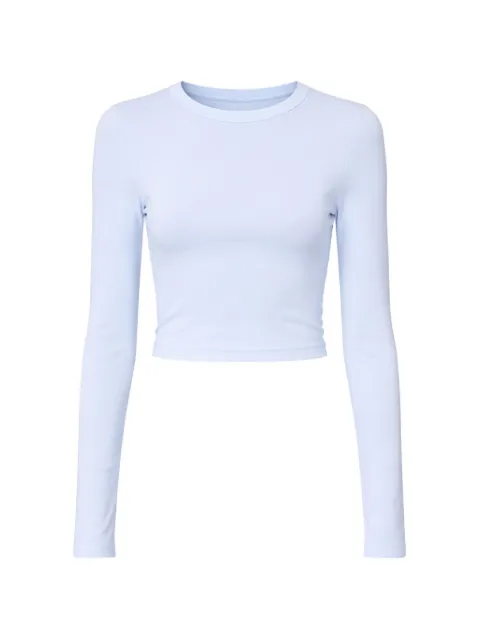 Enza Costa long-sleeve crop top 