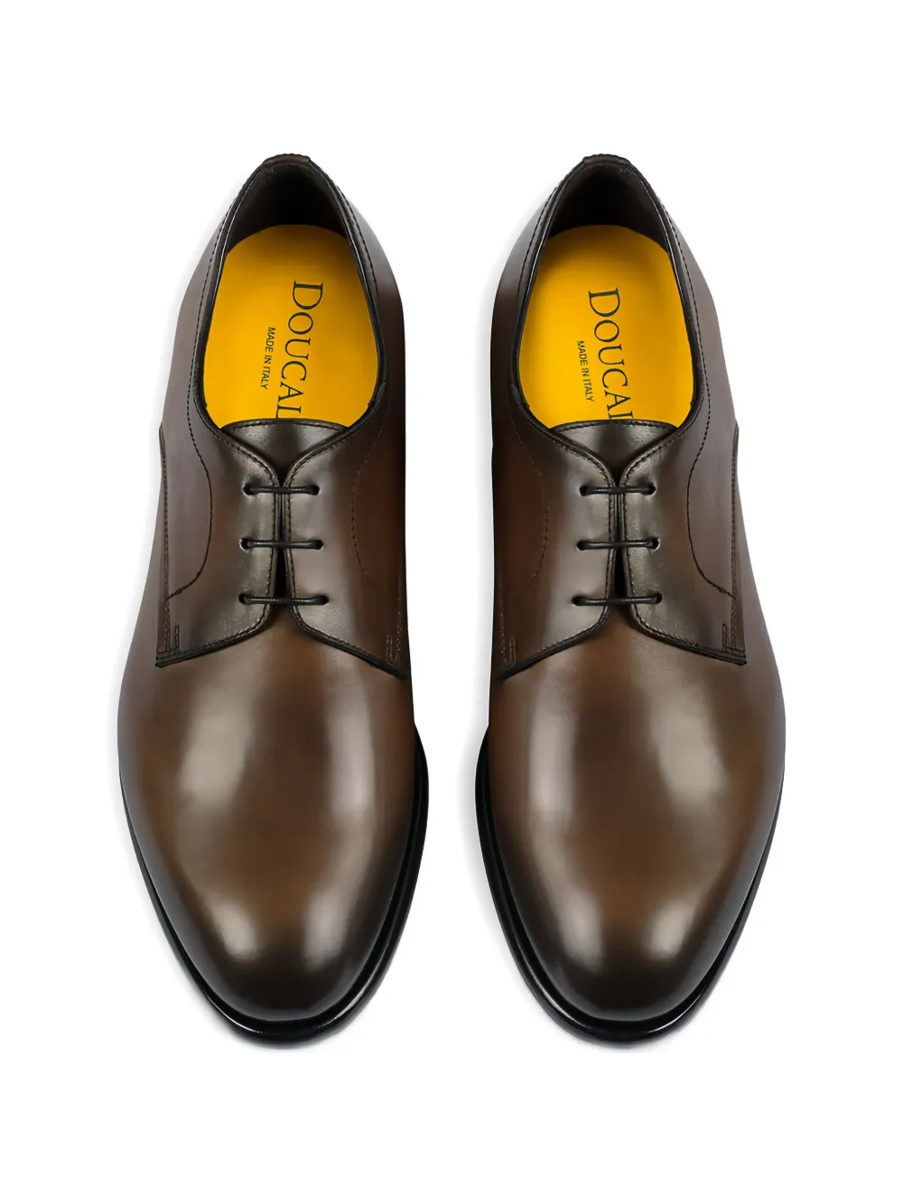 Doucal's brown leather lace-up shoes Bruin