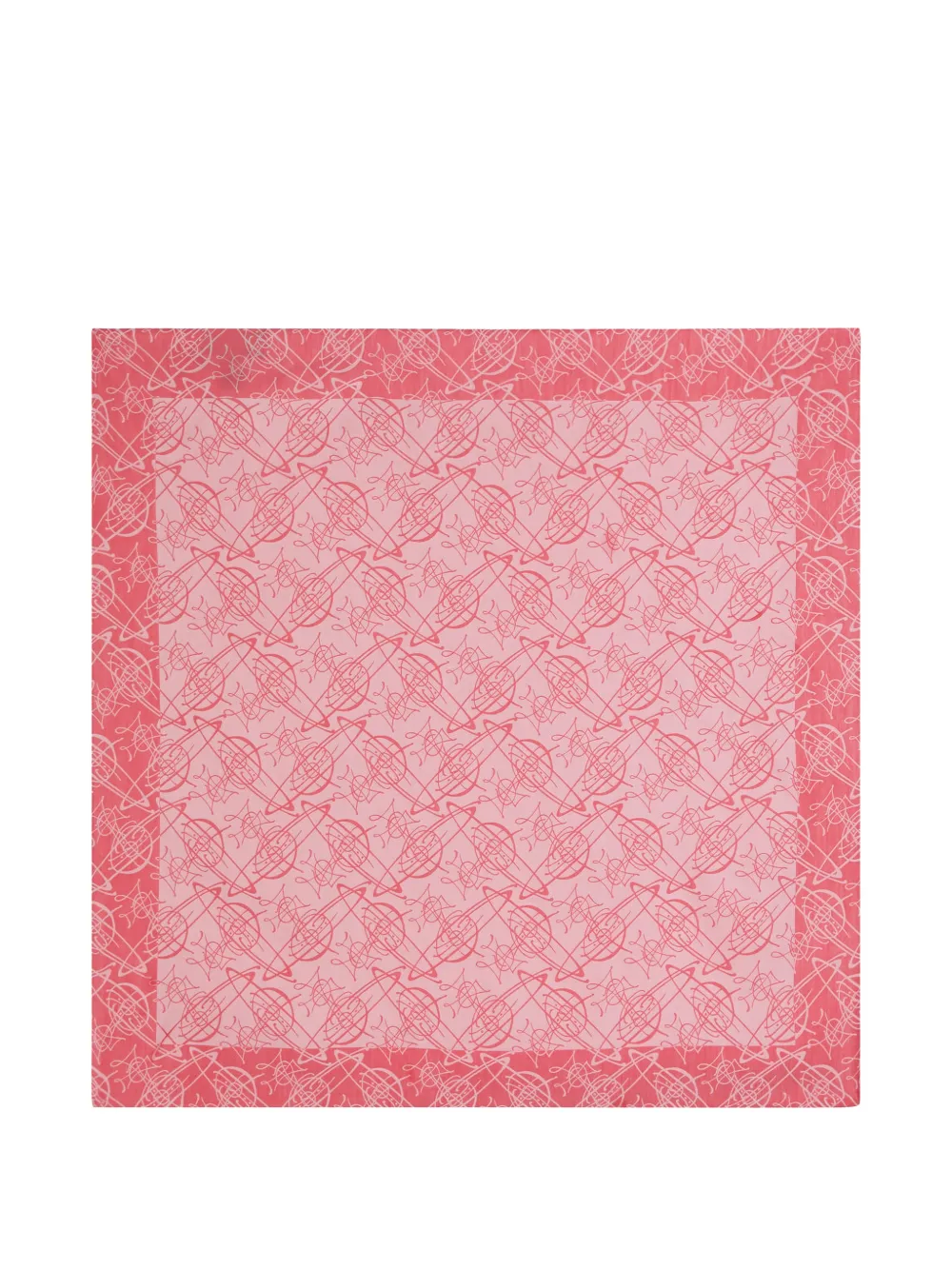 Vivienne Westwood Graffiti Logo-monogrammed Scarf In Pink