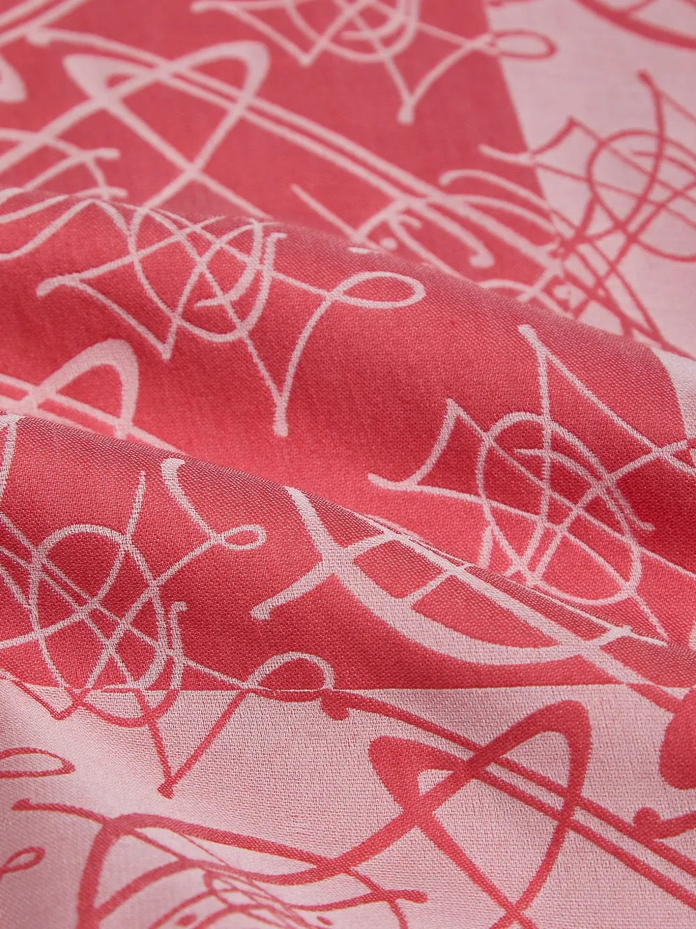 Vivienne Westwood Sjaal met graffiti en logo-monogram Roze