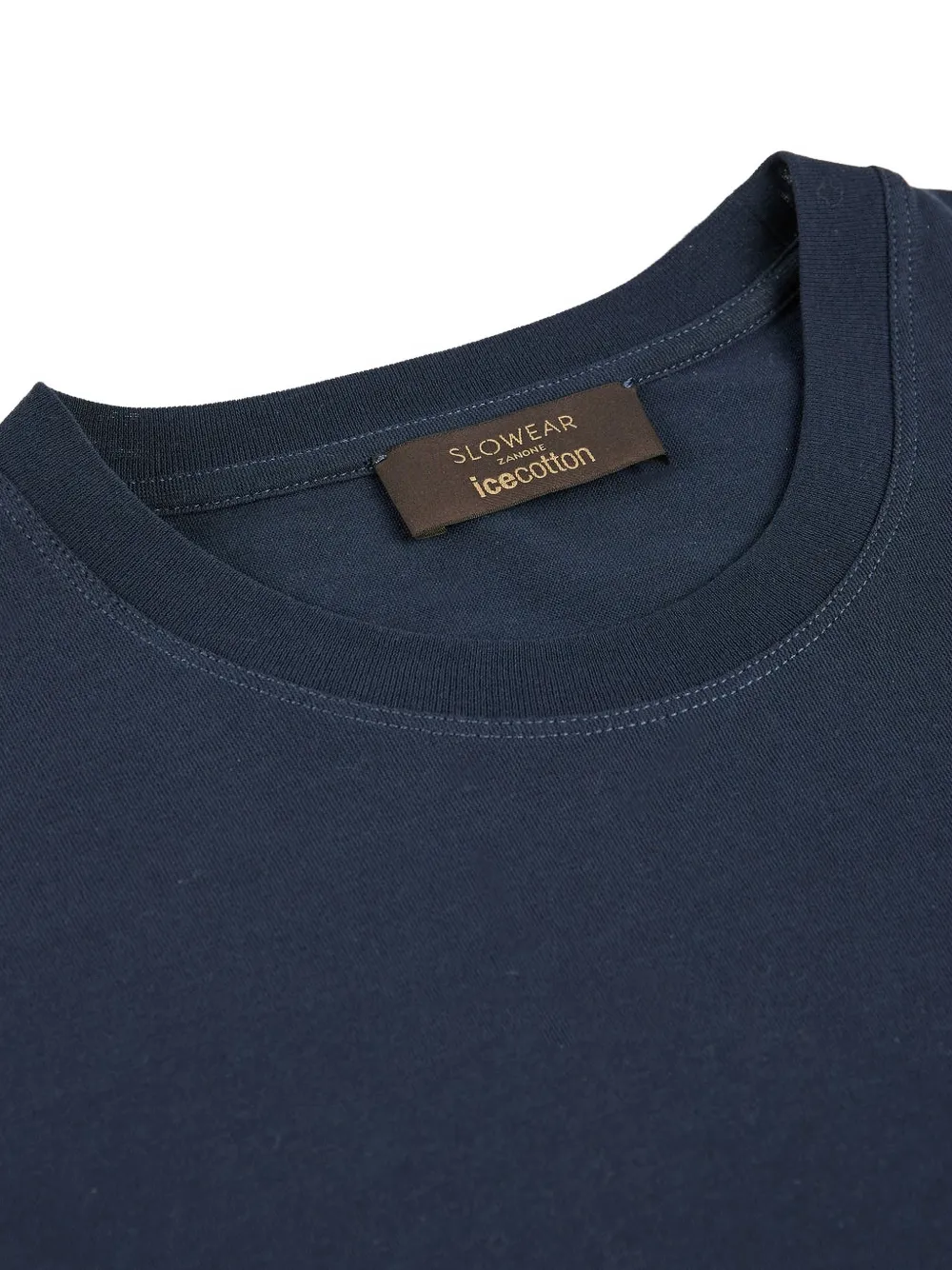 slowear T-shirt met ronde hals Blauw