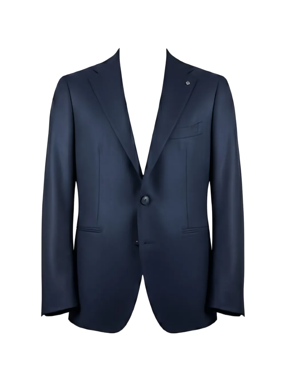 Tagliatore Blazer con scollo a scialle e bottoni - Blu