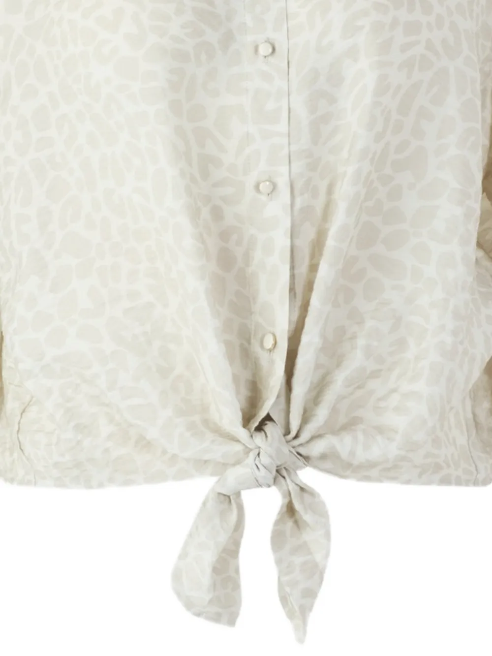  Marccain Knot Animal Print Blouse - Neutrals 