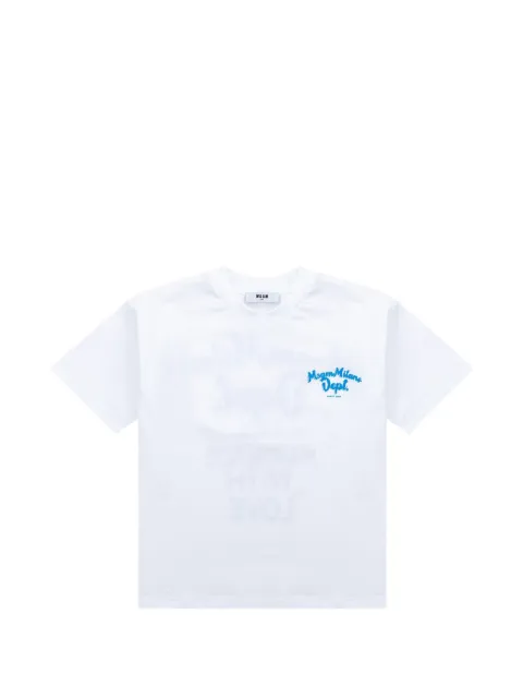 MSGM Kids graphic-print T-shirt