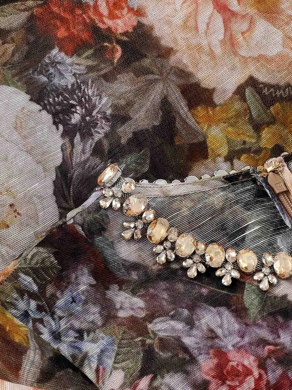 ZIMMERMANN Alchemy mini-jurk met bloemenprint Bruin