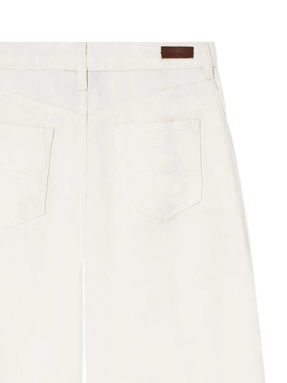 Emporio Armani Jeans met vijf zakken en knopen Wit