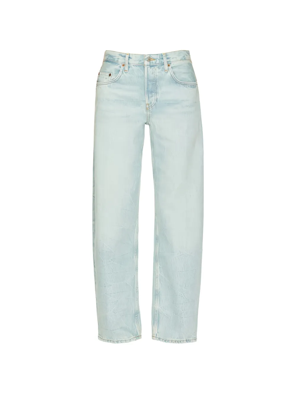 RE/DONE buttoned straight jeans - Blu