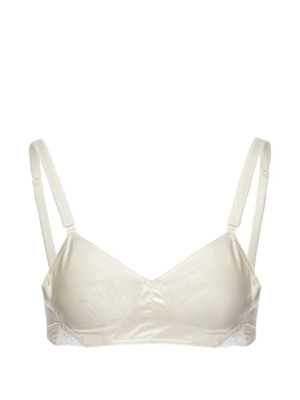 Magda Butrym lace insert bra - Toni neutri
