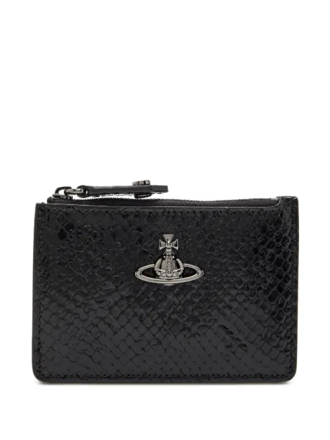 Vivienne Westwood orb-detail croc-pattern wallet