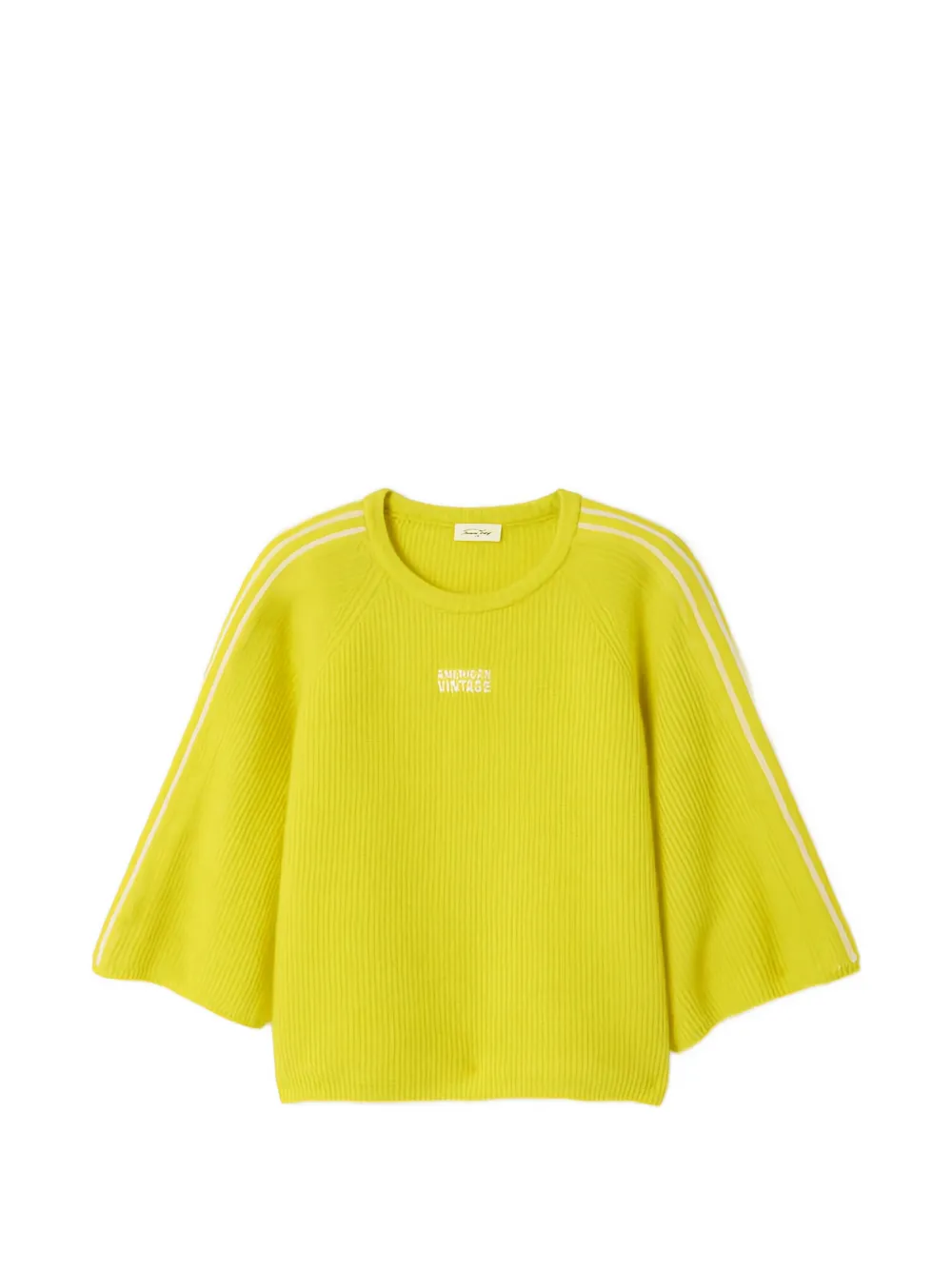 American Vintage Vitow shoulder-stripe sweater - Giallo