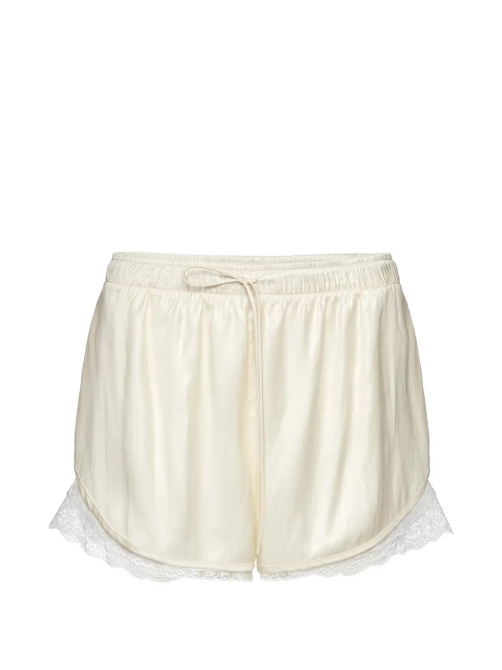 Magda Butrym lace-trim shorts - Toni neutri