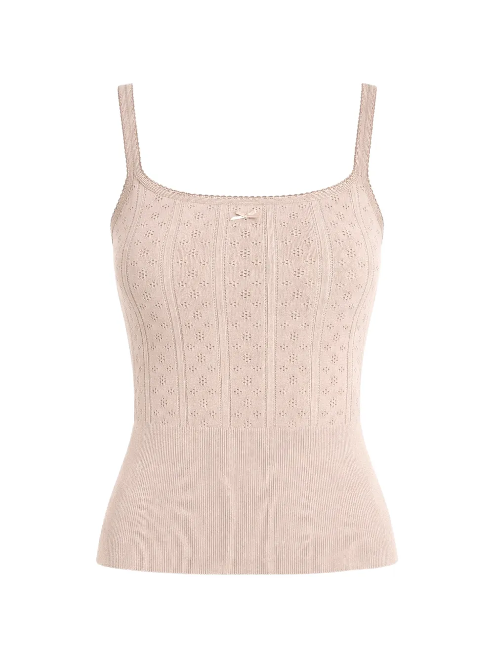 JW Anderson openwork bow-detail top - Nude