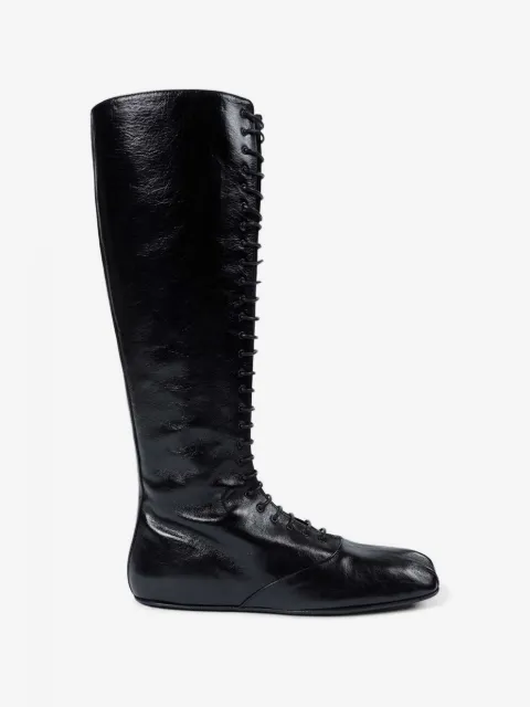 Ann Demeulemeester Ysha squared lace-up high boots