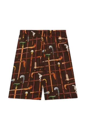 Junya Watanabe MAN グラフィック ショートパンツ | ブルー | FARFETCH JP
