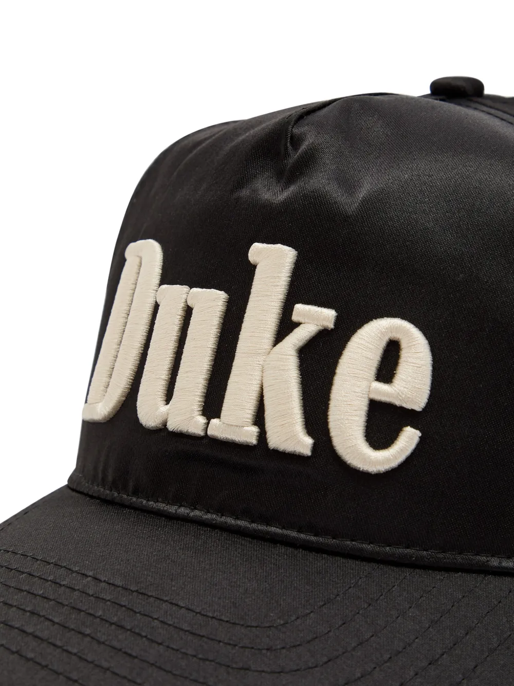  Duke & Dexter Logo-embroidered Satin Cap - Black 