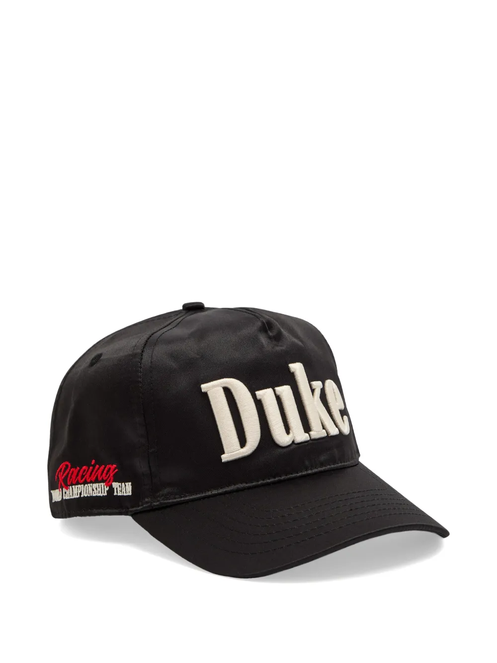 DUKE & DEXTER logo-embroidered satin cap - Schwarz