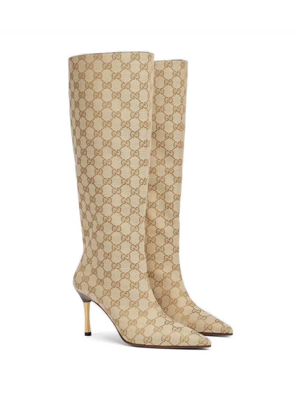 Gucci monogram boots Beige