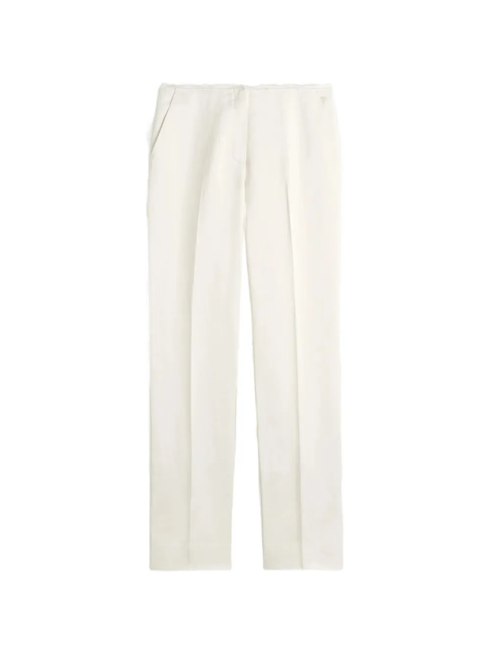TOTEME raw edge trousers - White