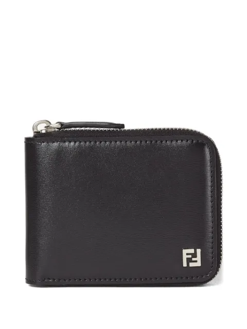 FENDI zip leather wallet