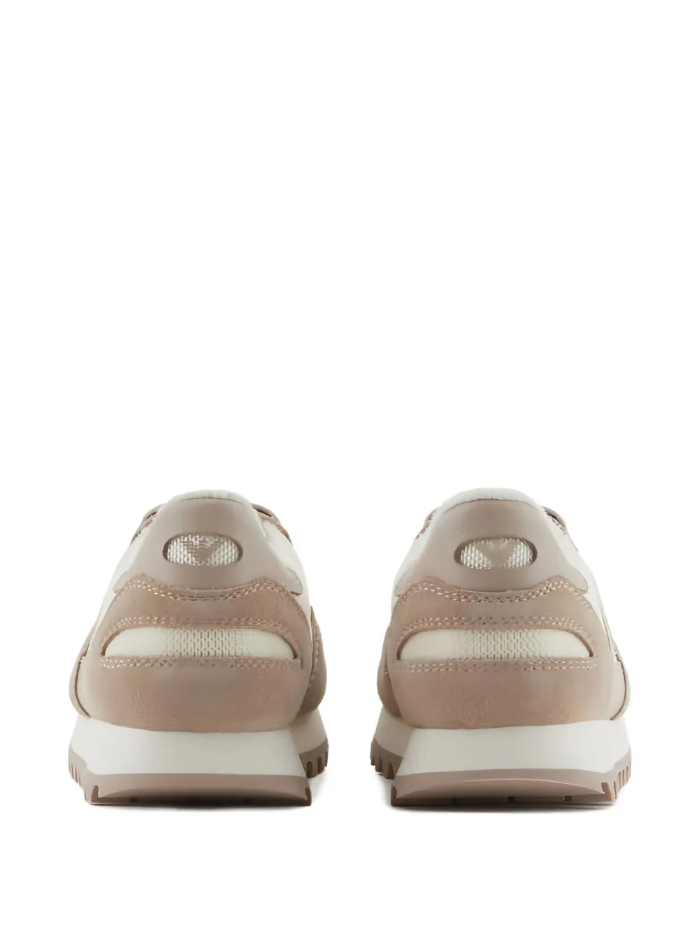 Emporio Armani Kids Sneakers met logopatch Beige