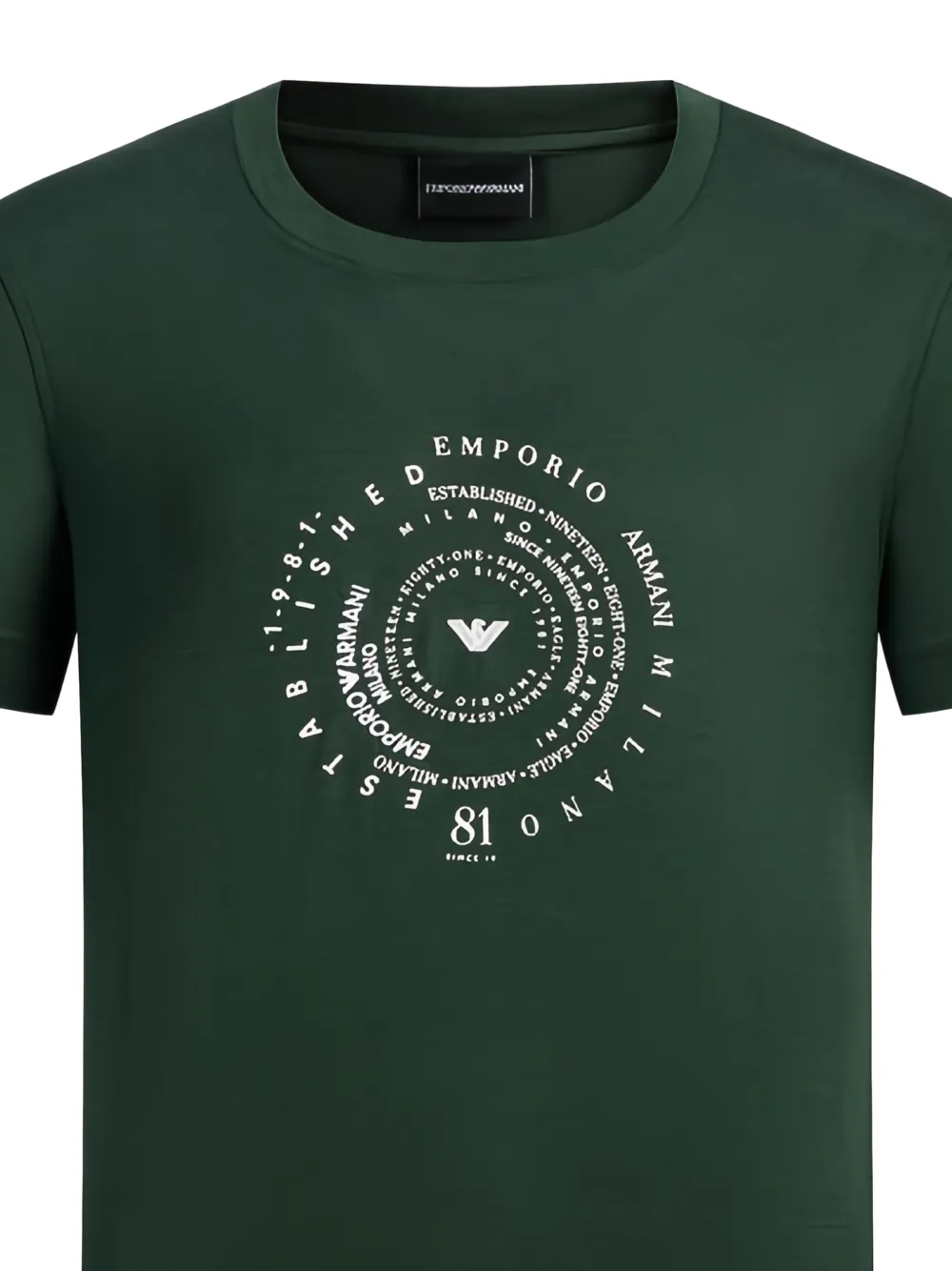 Emporio Armani T-shirt met print Groen