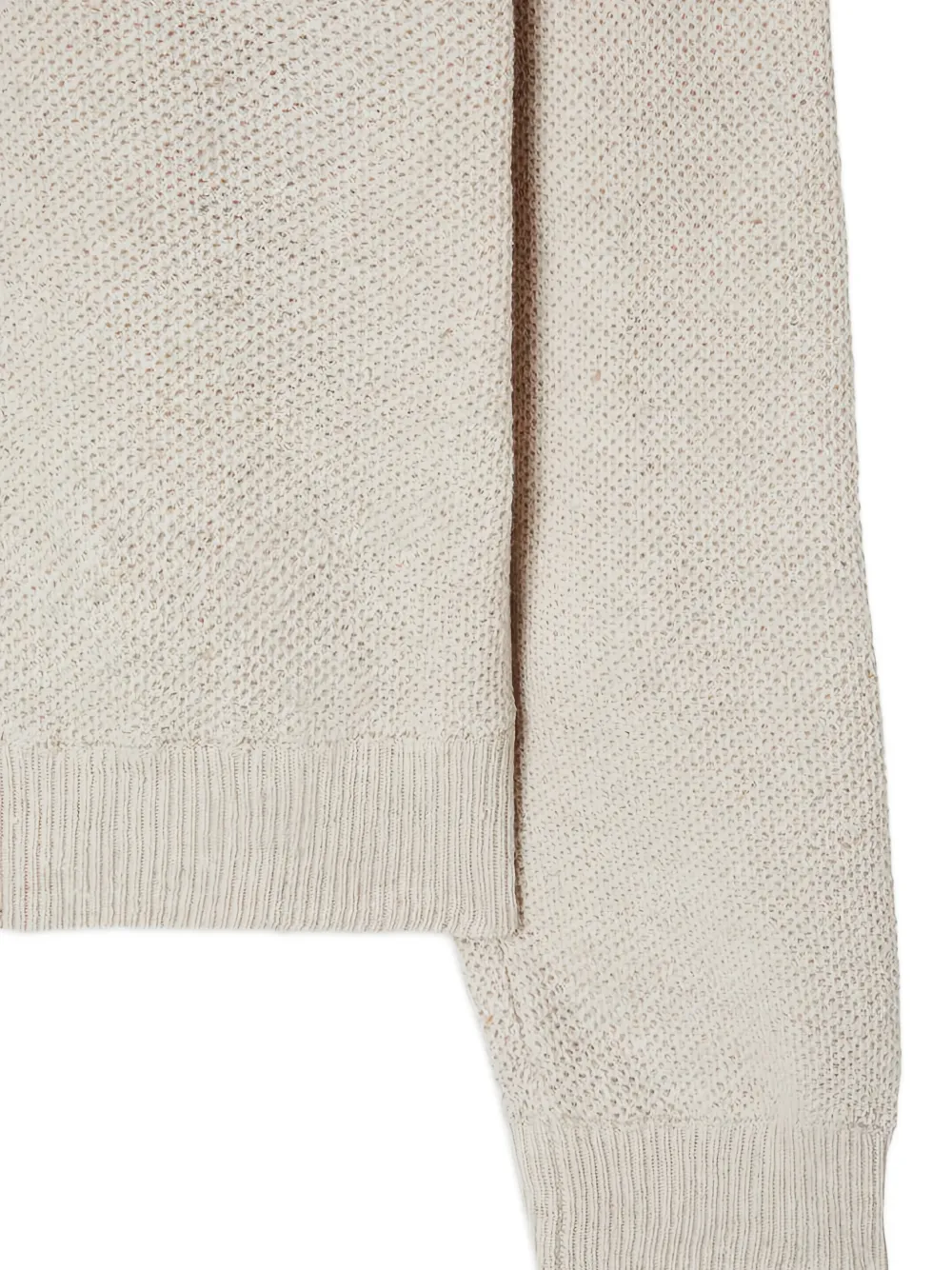 American Vintage Dozborow katoenen trui met ronde hals Beige