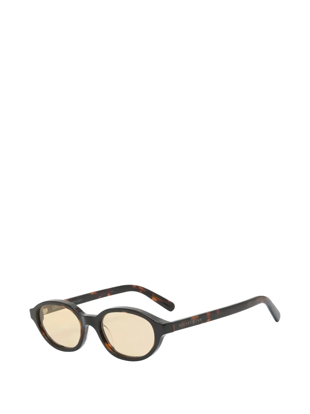  Retrosuperfuture X Mm6 Oval-frame Sunglasses - Brown 